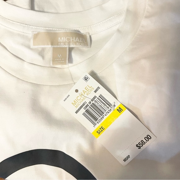 Michael Kors logo T-Shirt. White&Black. Medium. - Picture 2 of 2